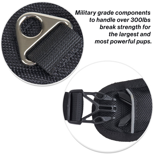 SportLeash Best Dog Harness Big Dog Harness SportHarness Military Grade Strong Components