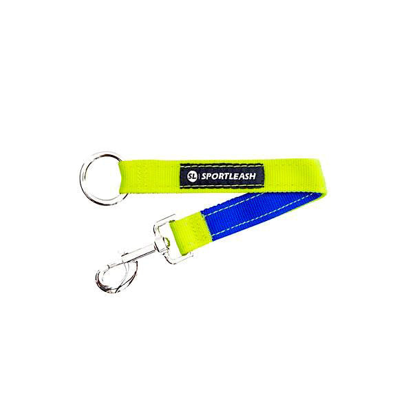 Neon Yellow Royal Blue Dog Leash Extender Sportleash