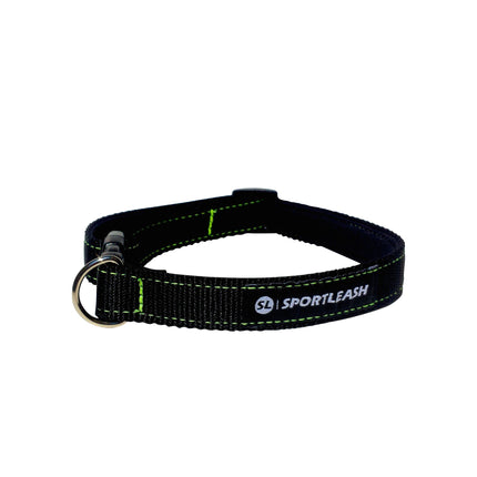 Black Neon Green Neoprene Dog Collar