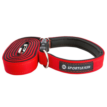 Neon Orange Black Dog Leash Sportleash