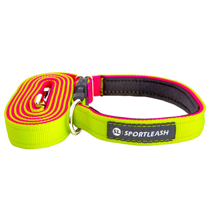 Neon Yellow Neon Pink Dog Leash Sportleash