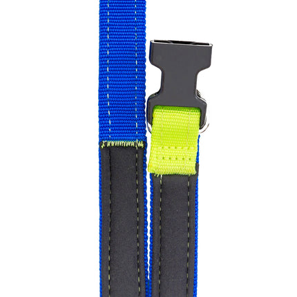 Neon Yellow Royal Blue Dog Leash Sportleash