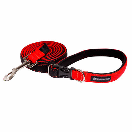 Neon Orange Black Dog Leash Sportleash