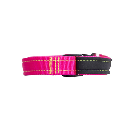 Neon Pink Neon Yellow Neoprene Dog Collar